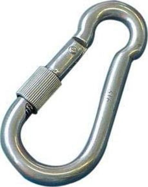 Sustalı kilit,emniyetli, AISI 316 paslanmaz çelik 10 mm