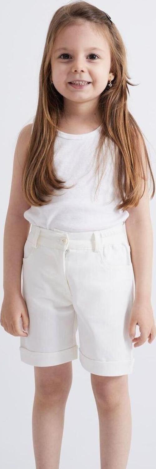 Unisex Çocuk Şort Beyaz