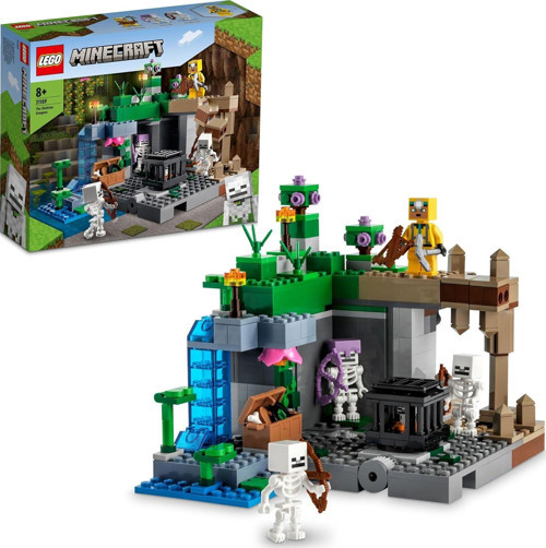 Minecraft İskelet Zindanı 21189-8 Yaş Ve Üzeri Çocuklar İçin Çağırıcı Ve Mağara Kâşifi İçeren