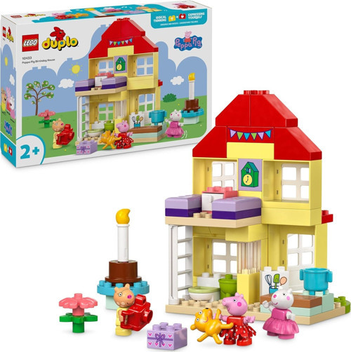 Duplo Peppa Pig Doğum Günü Evi 10433-2 Yaş Ve Üzeri Çocuklar İçin Peppa Pig Minifigürü İçeren E