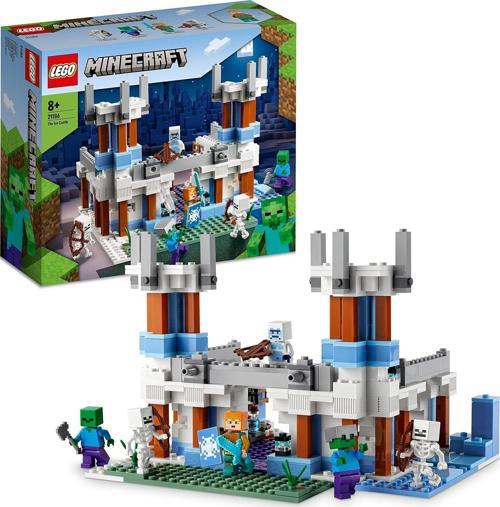 ® Minecraft® Buz Kalesi 21186-8 Yaş Ve Üzeri Çocuklar Için İskeletli Oyuncak Yapım Seti (499 Par