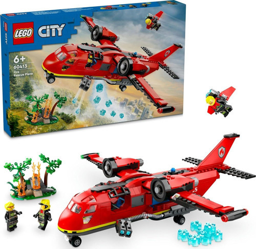 City İtfaiye Kurtarma Uçağı 60413-6 Yaş Ve Üzeri Çocuklar İçin İtfaiyeci Minifigürü İçeren Yara