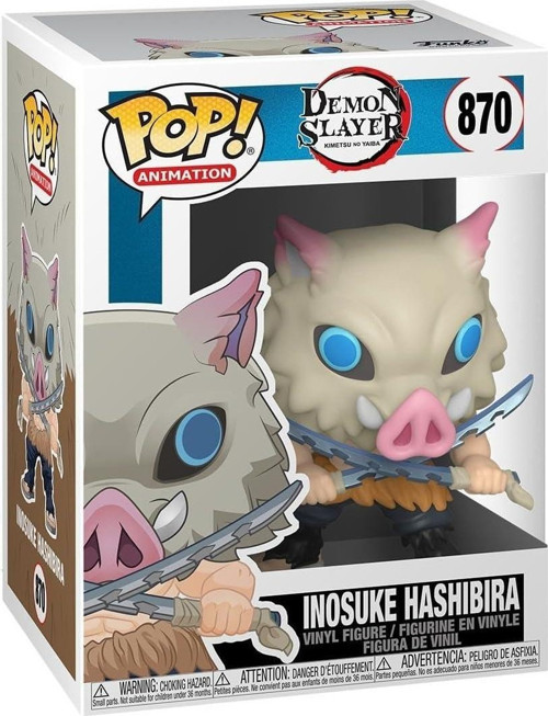 49011 Pop Animasyonu: Demon Slayer Inosuke Hashibira Uk Renkli Oyuncak Figür