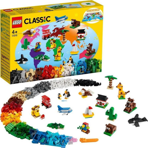 Classic Dünya Turu 11015-4 Yaş Ve Üzeri Çocuklar İçin Simgeleşmiş Hayvan Oyuncakları Içeren Yar