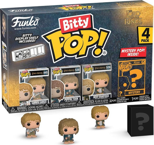 Bitty Pop!: Yüzüklerin Efendisi Mini Koleksiyon Oyuncakları 4'Lü Paket - Samwise Gamgee, Pippi