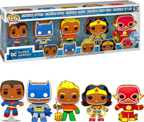 Pop! 5'Li Paket Dc Heroes Gingerbread (Dc) Special Edition