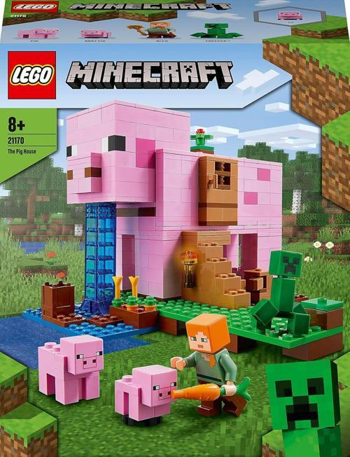 Minecraft Domuz Evi 21170- 8 Yaş Ve Üzeri Macera Oyunu Seven Çocuklar İçin Alex Minifigürü İçer