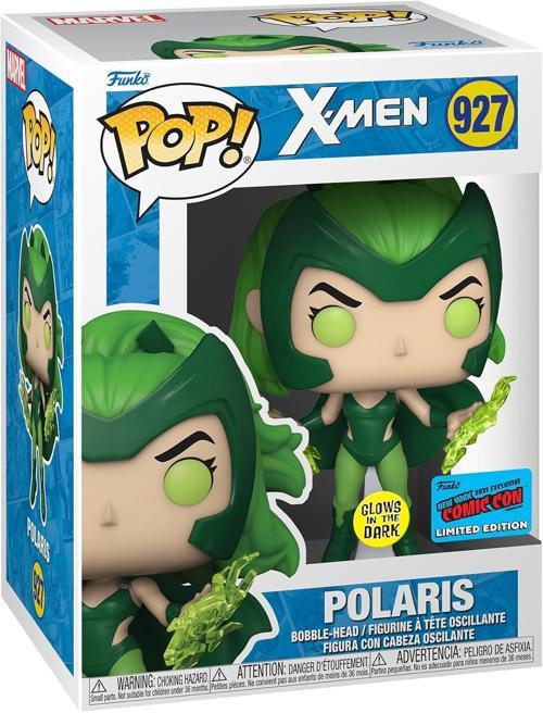 Pop! Marvel: X-Men Polaris Glow In The Dark Vinil Şekil 2021 Sonbahar Sözleşmesi Çıkartması Öz