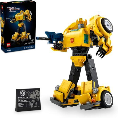Icons Transformers Bumblebee 10338, Yetişkinler İçin Koleksiyonluk Robot Aksiyon Figürü Yapım S