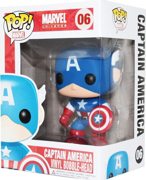 Pop. Vinil Bobble Head – Captain America