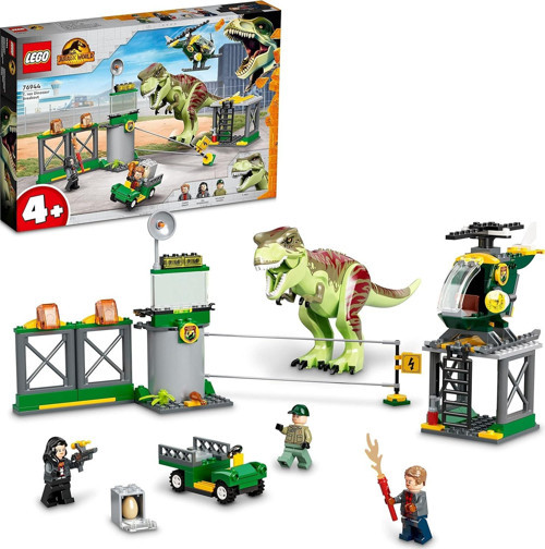 Jurassic World T. Rex Dinozor Kaçışı 76944-4 Yaş Ve Üzeri Çocuklar İçin Yaratıcı Oyuncak Yapı