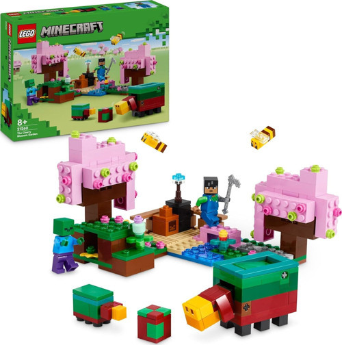 Minecraft Kiraz Çiçeği Bahçesi 21260-8 Yaş Ve Üzeri Macera Oyunları Seven Çocuklar İçin Sniffer
