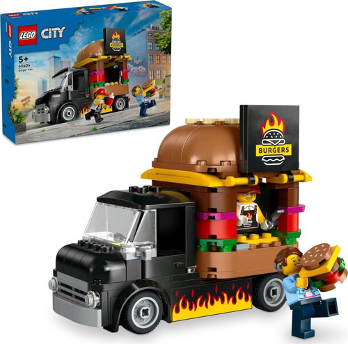 City Hamburger Kamyonu 60404-5 Yaş Ve Üzeri İçin Yaratıcı Oyuncak Yapım Seti (194 Parça)