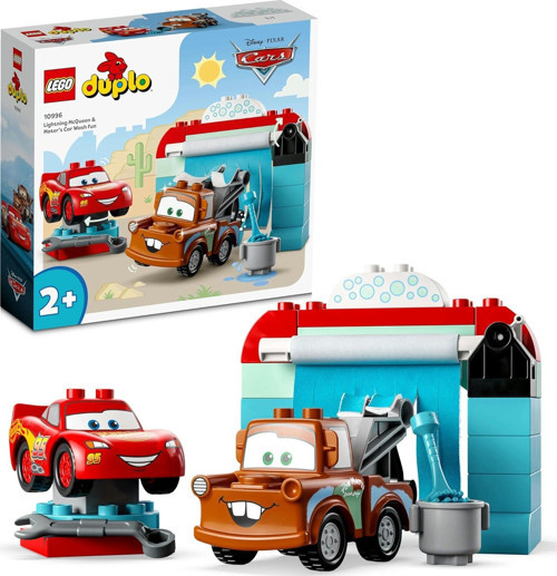 Duplo Disney Ve Pixar Arabalar Şimşek Mcqueen Ve Mater'In Oto Yıkama Eğlencesi 10996-2 Yaş
