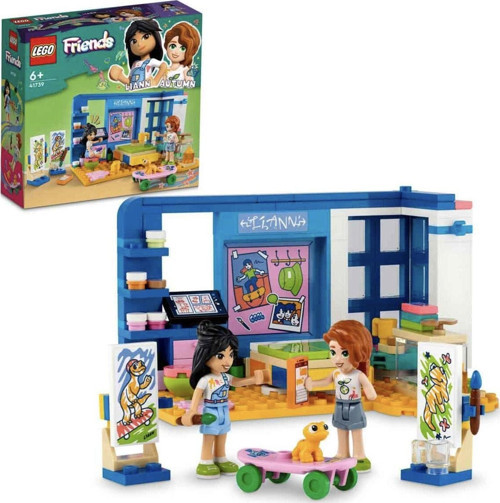 Friends Liann'Nın Odası 41739-6 Yaş Ve Üzeri Çocuklar İçin 2 Mini Bebek İçeren Yaratıcı Oyunca