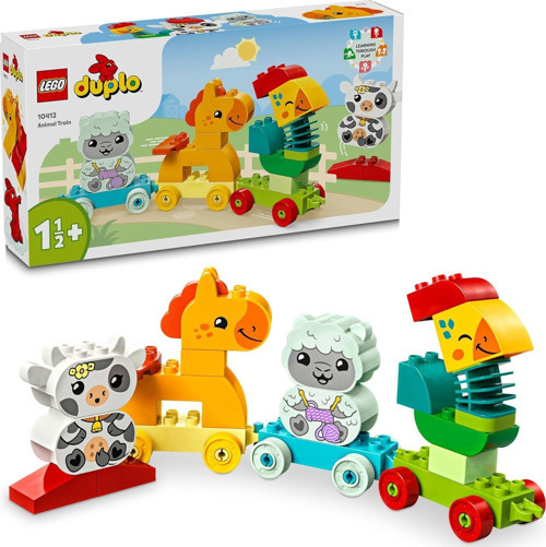 Duplo İlk Hayvan Trenim 10412-1 Buçuk Yaş Ve Üzeri Çocuklar İçin Tekerlekli Oyuncak Tren İçeren