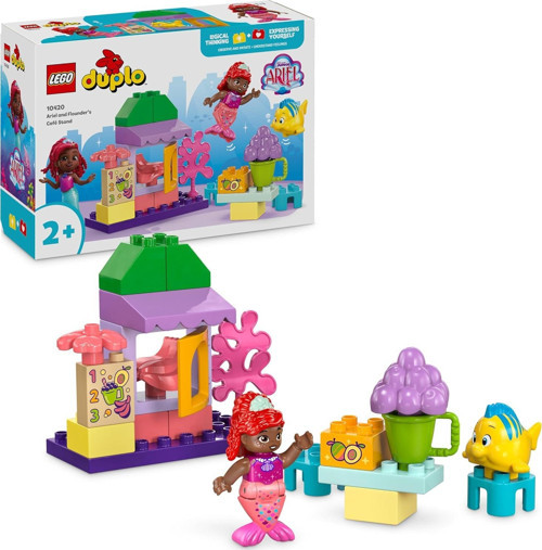 Duplo Disney Ariel Ve Flounder’In Kafe Standı 10420-2 Yaş Ve Üzeri Çocuklar İçin Küçük Deniz Kı