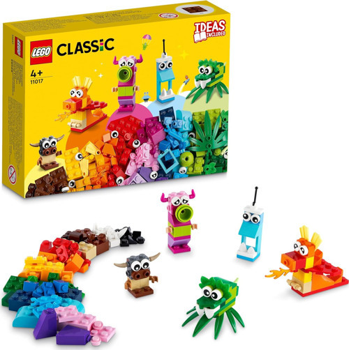 Classic Yaratıcı Canavarlar 11017 - 4 Yaş Ve Üzeri İçin 5 Canavar Mini Modeli İçeren Oyuncak Ya