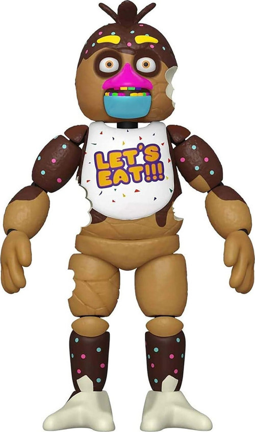 54659 Five Night At Freddies Çikolata Chica Koleksiyonluk Oyuncak, Çok Renkli