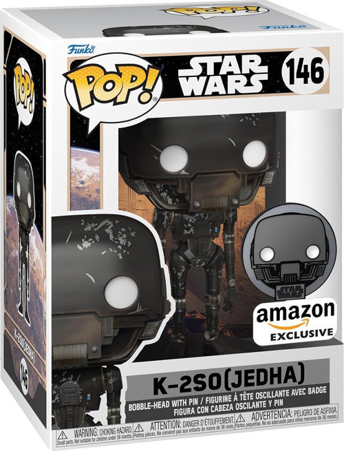 55497 Pop Star Wars: Atg K 2So W/Pin Oyuncak Figür
