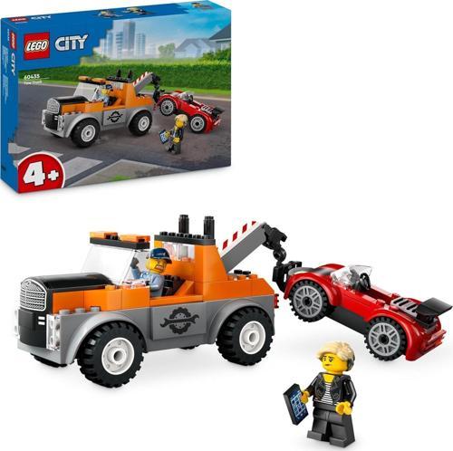 City Çekici Kamyon Ve Spor Araba Tamiri 60435-4 Yaş Ve Üzeri Çocuklar Için Yaratıcı Oyuncak Yap
