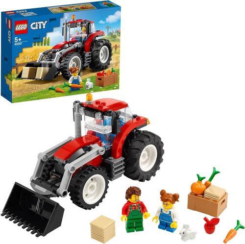 City Traktör 60287 -5 Yaş Ve Üzeri Çocuklar İçin Çiftçi Minifigürü İçeren Yaratıcı Oyuncak Yapı
