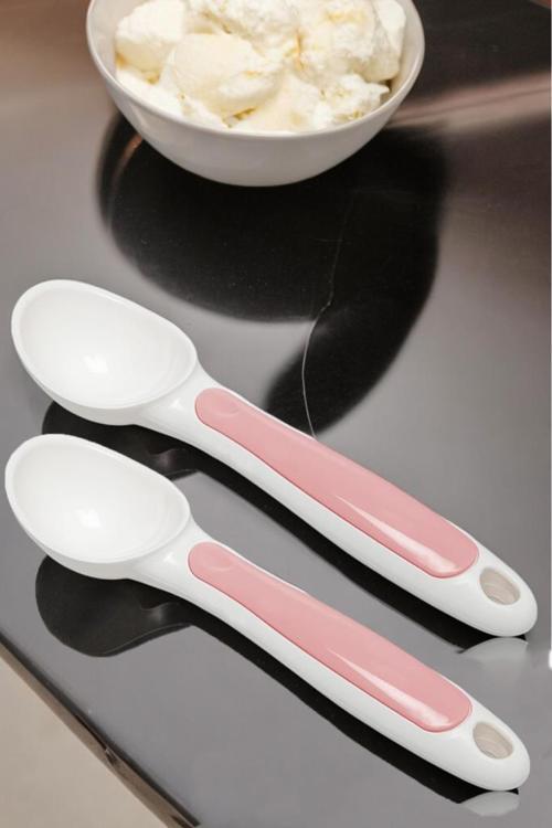 2li Plastik Helva Kurabiye Dondurma Servis Sunum Kaşığı