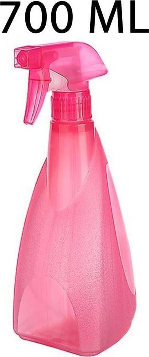 Plastik 700 Ml Püskürtücü Berber Çiçek Sulama Spreyi Fısfısı Pembe