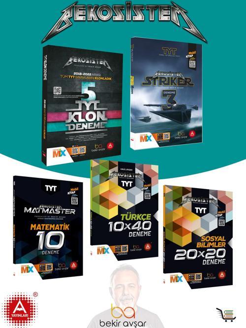 A Yayınları BekoSistem TYT Deneme seti Toplam 5 eser