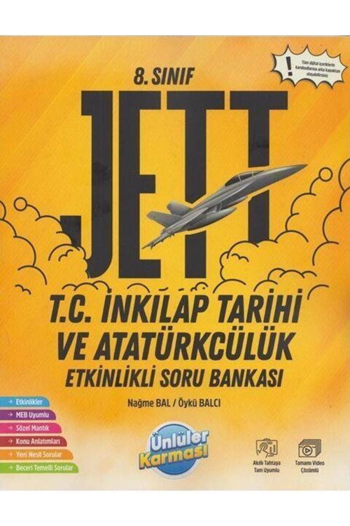 Ünlüler Karması Yayınları 8. Sınıf T.C. Inkılap Tarihi Ve Atatürkçülük Jett Etkinlikli Soru Bankası