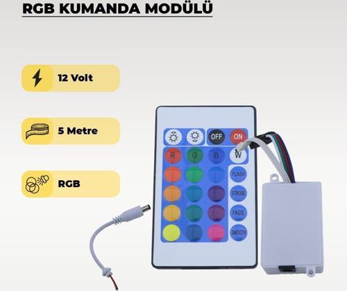 Şerit Led RGB Kumanda Modülü - Renk Ve Mod Kontrolcüsü