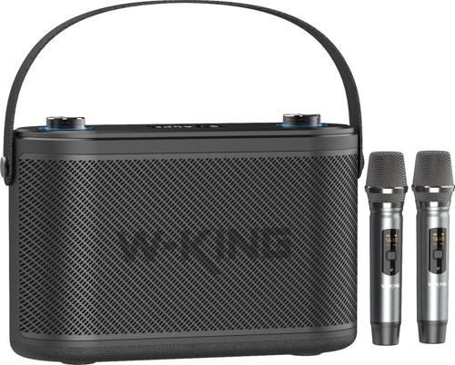 W-KING H10 Bluetooth Hoparlör, 240W Karaoke Makinesi Boombox, 24 Saate Varan Çalma Süresi, REC/Mikro