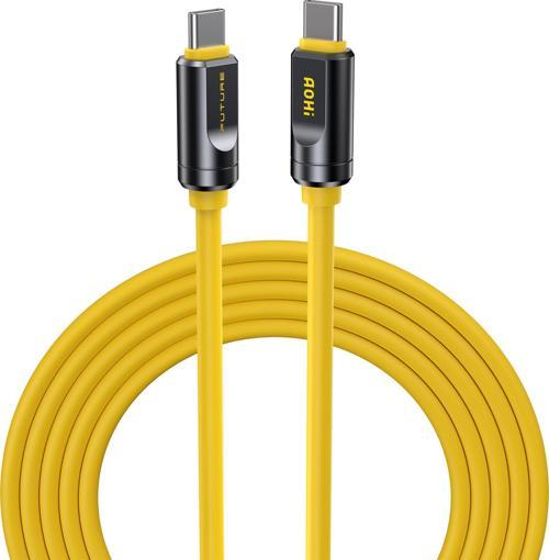 The Future Adonis USB-C to USB-C 1m PD 3.1 120Gbps 240W 8K Süper Hızlı Şarj/Data Kablosu, Sarı