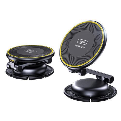 Superauto Kablosuz Magsafe Araç İçi Şarjı, Mıknatıslı Şarj Cihazı, 15W Handsfree Hızlı Şarj Ale