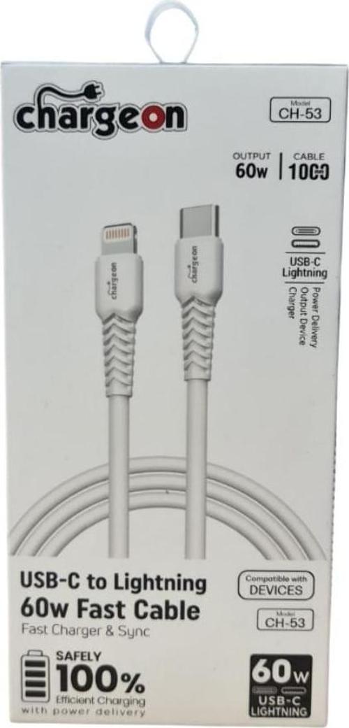 60 W TYPE-C - Lighting Hızlı Şarj Kablosu  1 Metre