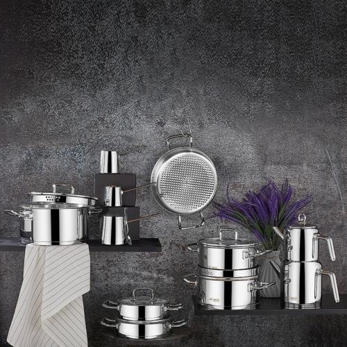 Vento Prestige 20 Parça Cam Kapak İdeal Çelik Çeyiz Seti