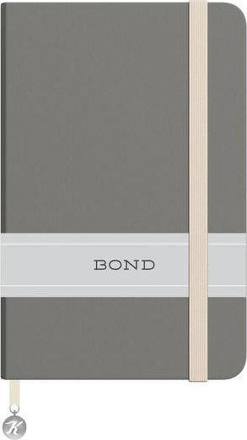 Keskin 9*14 96 Yp.Çizgili Ciltli Bond Defter - Gri
