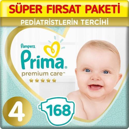 Premium Care 4 Beden Bebek Bezi 84x2 168 Adet