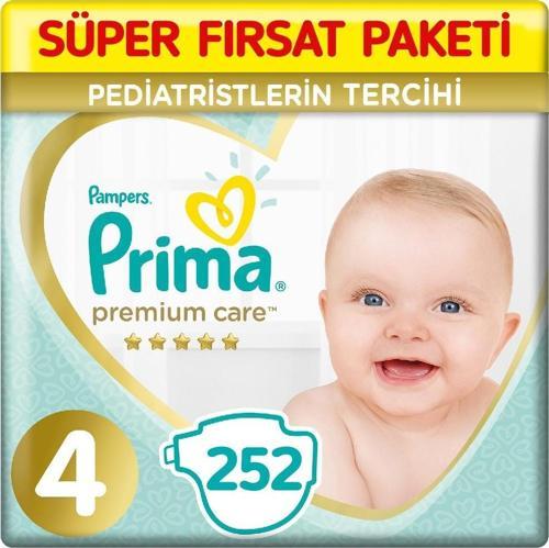 Premium Care 4 Beden Bebek Bezi 84x3 252 Adet