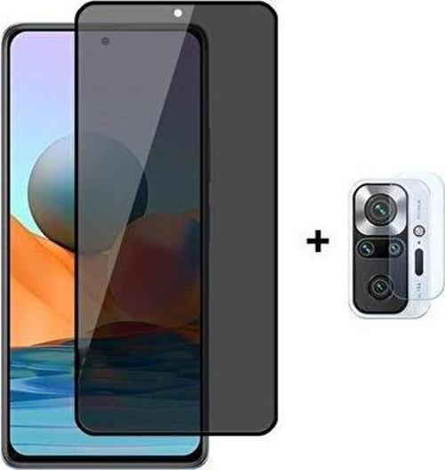 Redmi Note 10 Pro Uyumlu Arka Kamera Lens Koruma (2 Adet) Ve Hayalet Privacy Ekran Koruyucu