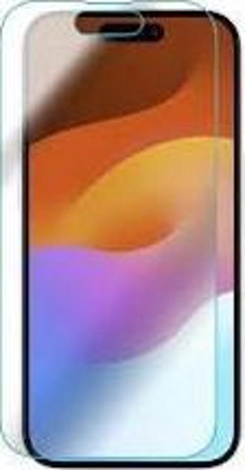 Iphone 15 Pro ile Uyumlu Şeffaf Esnek Nano Cam Ekran Koruyucu(Island Ada Açık Model)