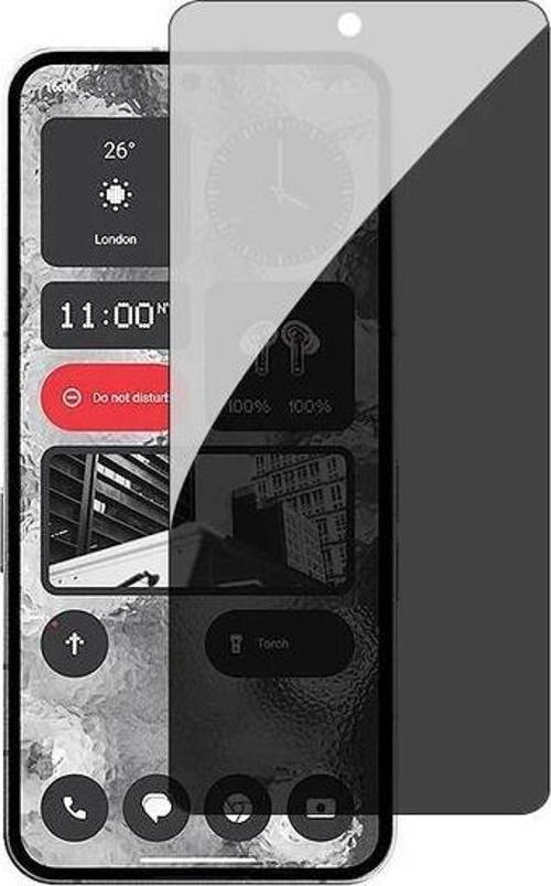 Nothing Phone 2 ile Uyumlu HAYALET(Privacy) Esnek 9H Nano Kırılmayan Ekran Koruyucu