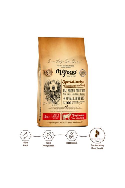 Orıgınal Az Tahıllı Dana Etli Yüksek Enerji Yetişkin Tüm Irk Köpek Maması 12Kg
