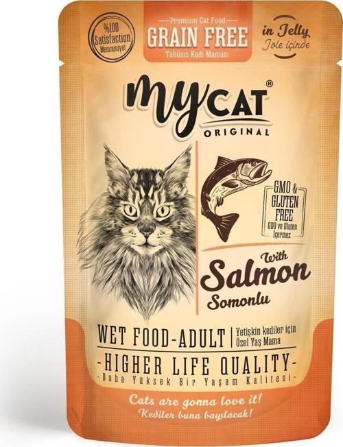 Mycat Somonlu Pouch Yaş Mama 85Gr 24Lü 4009