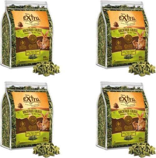 Extra Yonca Pelletli Sade Tavşan Kuru Yonca 300Gr (4 Adet)