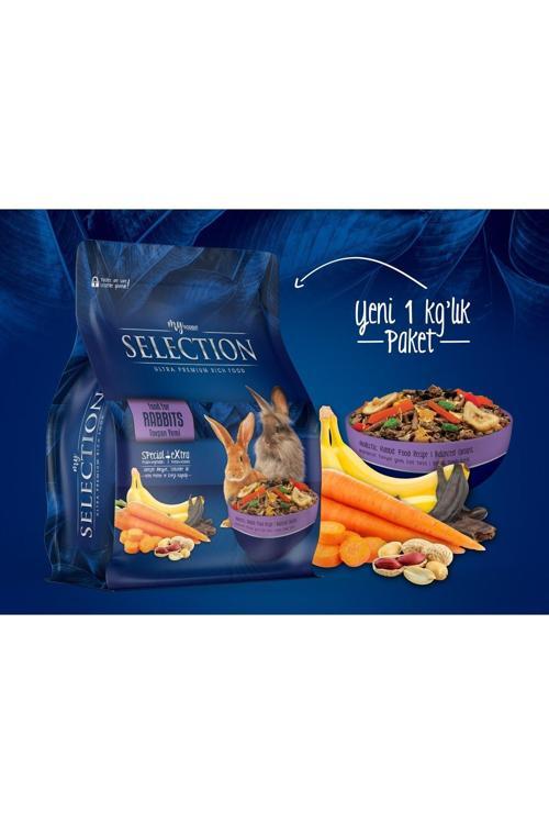 Selection Kuru Sebze Ve Meyveli Takviyeli Tavşan Rabbits Yemi 1Kg
