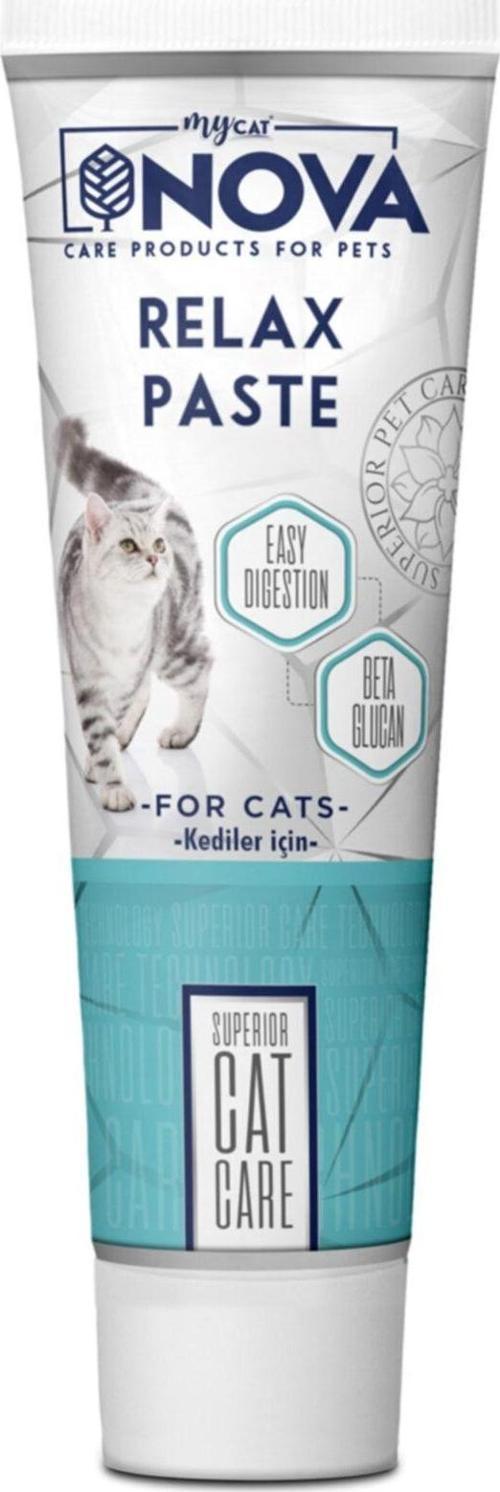 Nova Relax Kediler Için Sindirim Destekleyici Paste 100Gr