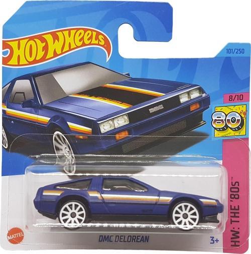 - Dmc Delorean - Hw: The ´80S 8/10 - Hkj65 - Short Card - Violet - Mattel 2023