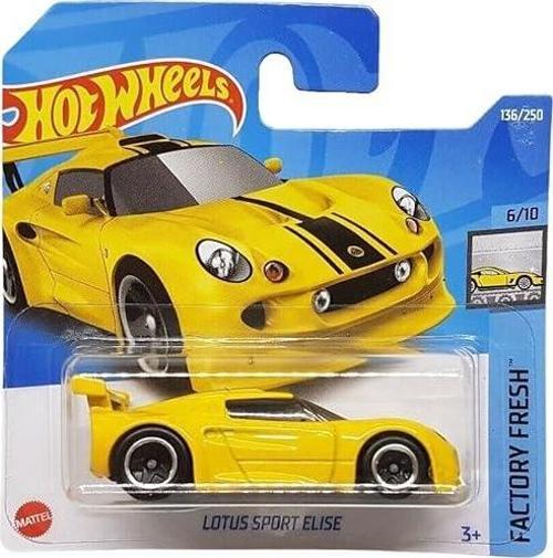 - Lotus Sport Elise - Factory Fresh 6/10 - Hcx44 - Kısa Kart - Sarı - Spor Araba - Mattel