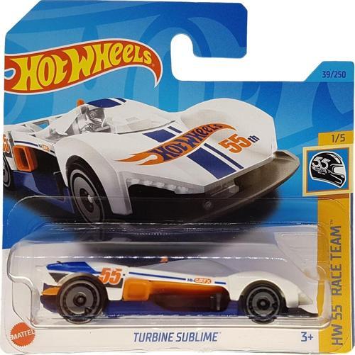 - Türbine Sublime - Hw 55 Race Team 1/5 - Hkk38 - Short Card - Mattel 2023